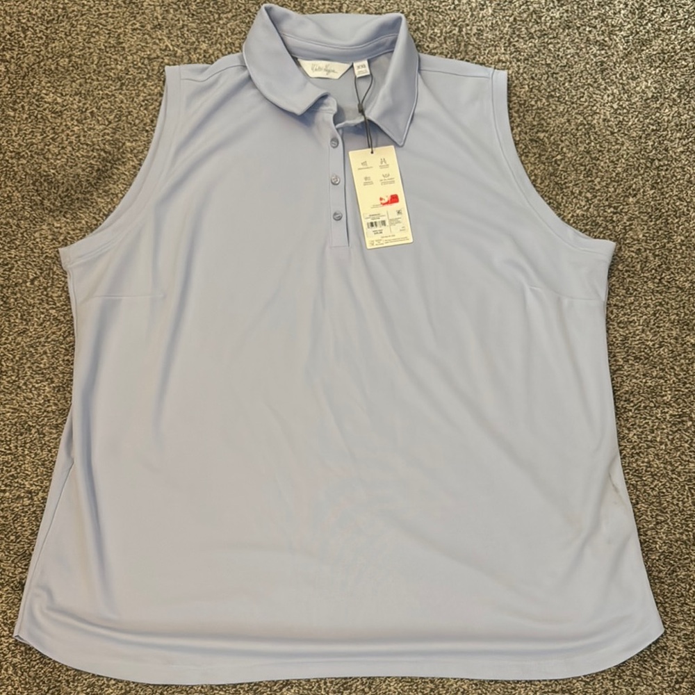 Walter Hagen Periwinkle Sleeveless Golf Polo